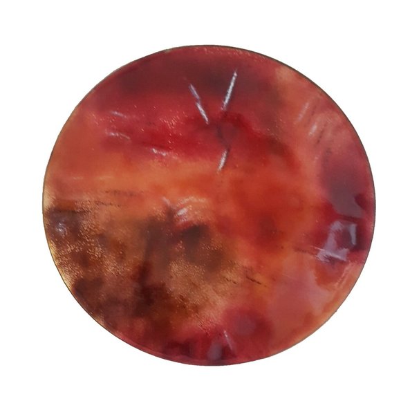 Vintage Designed Enamel on Copper Art Design Dish Plate Trinket Not Marked - Picture 6 of 11